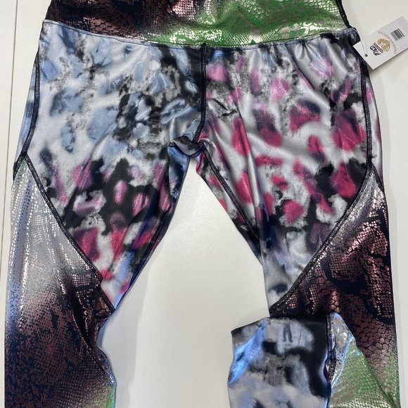 Multi Color Snake High Waist Water Legging - Picture 3 of 4
